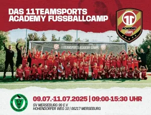 11 Teamsports Academy - Fußballcamp 2025